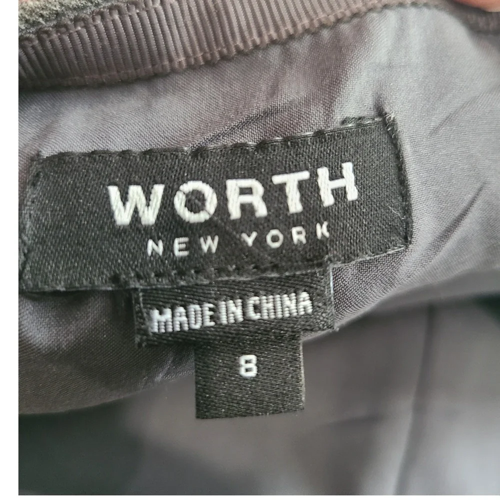 Worth New York Womens‎ Gray Ponte Knit A-Line Skirt Size 8 Charcoal Professional